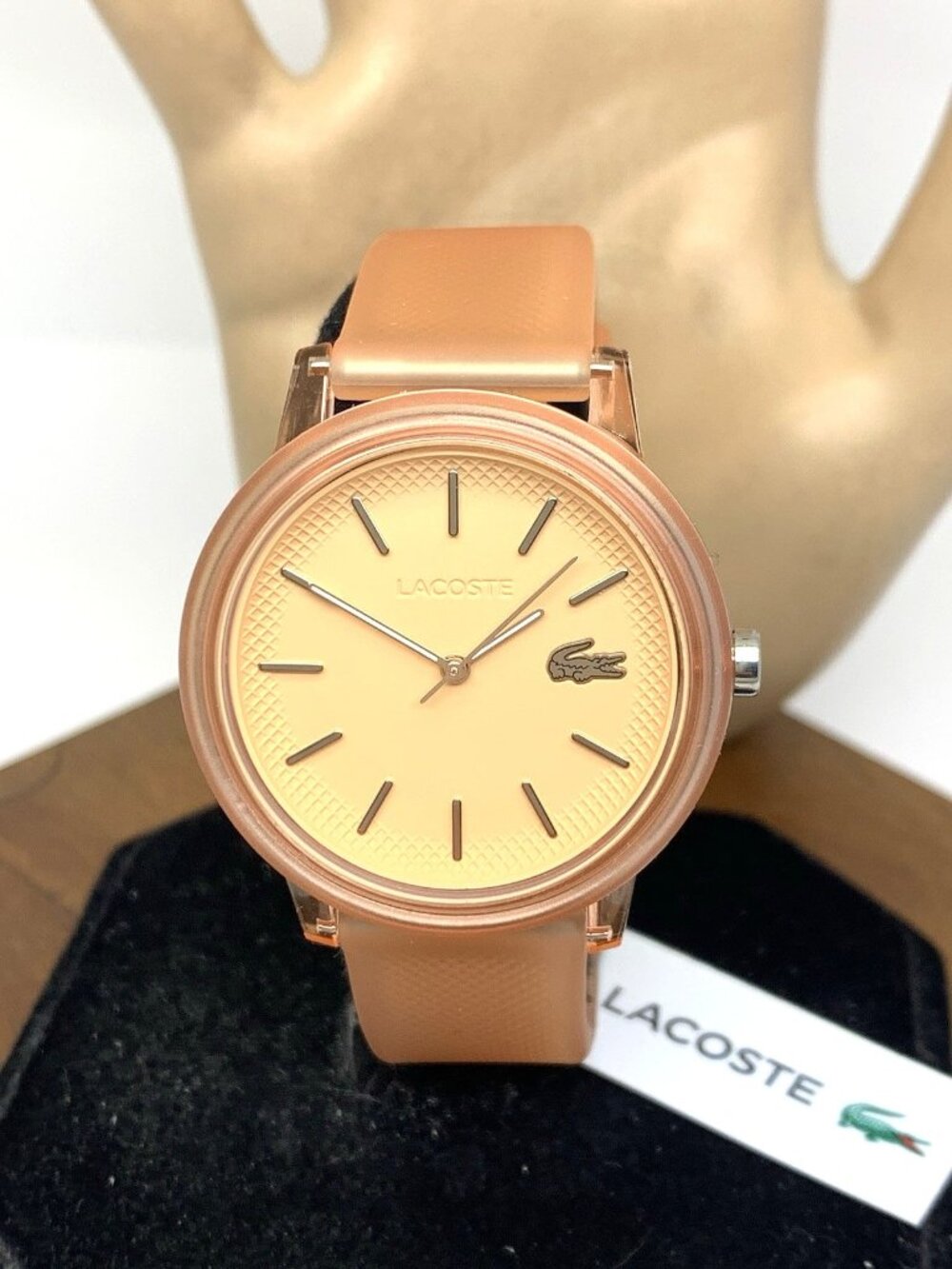 Lacoste Women's Watch 2001361 Quartz Orange Dial Rubber Strap 36mm